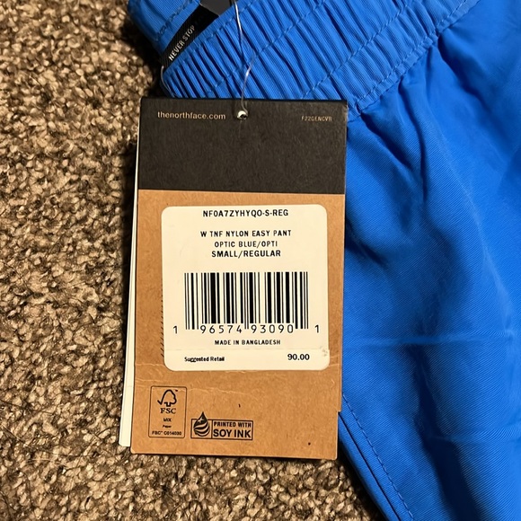 The North Face Women's Easy Wind Pants Blue - Picture 2 of 2